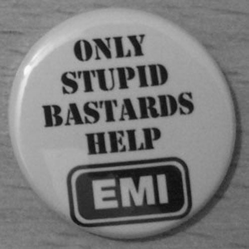 Conflict - Only Stupid Bastards Help EMI (Black) (Badge)
