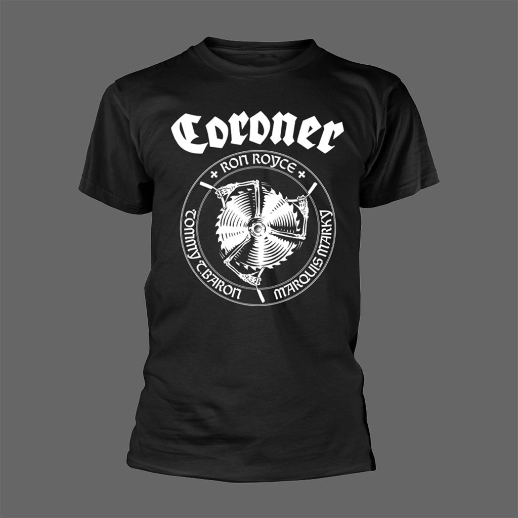 Coroner - Logo & Blade (T-Shirt)