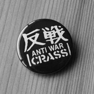 Crass - Anti War (White) (Badge)