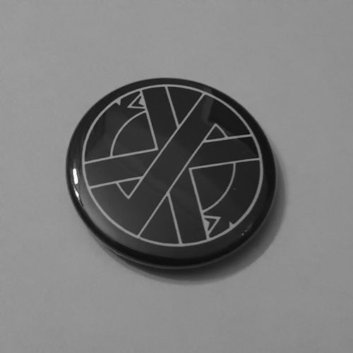Crass - White Logo Symbol (Badge)