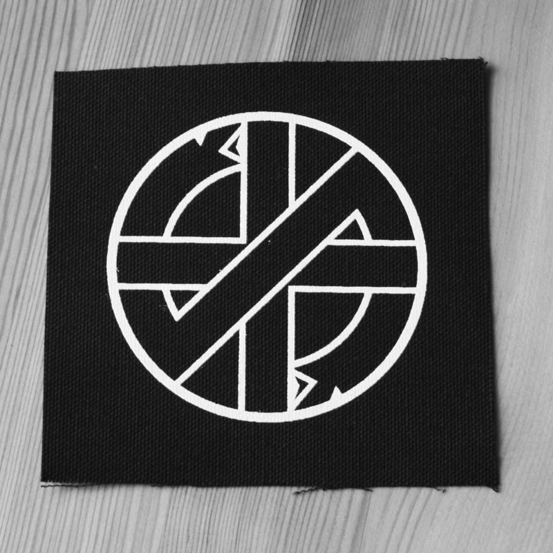 Crass - White Logo Symbol (Printed Patch)