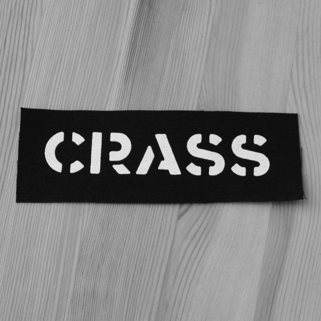 Crass - White Stencil Logo (Printed Patch)