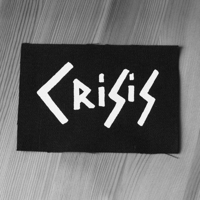Crisis - White Logo (Printed Patch)