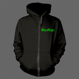 Cro-Mags - Green Logo (Full Zip Hoodie)