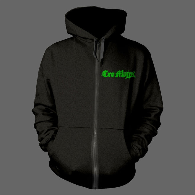 Cro-Mags - Green Logo (Full Zip Hoodie)