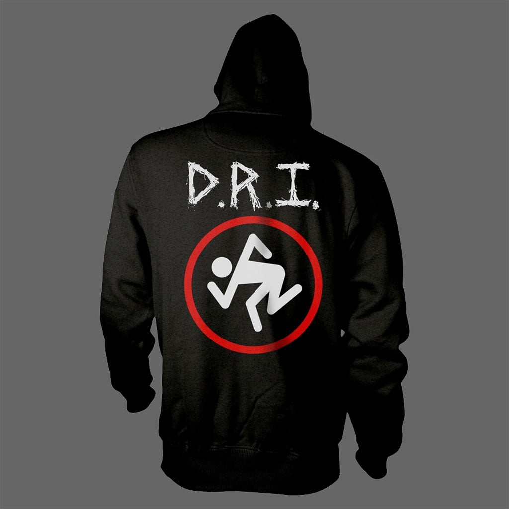 D.R.I. - White Logo / Skanker (Full Zip Hoodie)