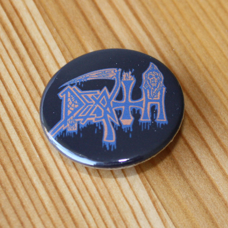 Death - Blue Logo (Badge)