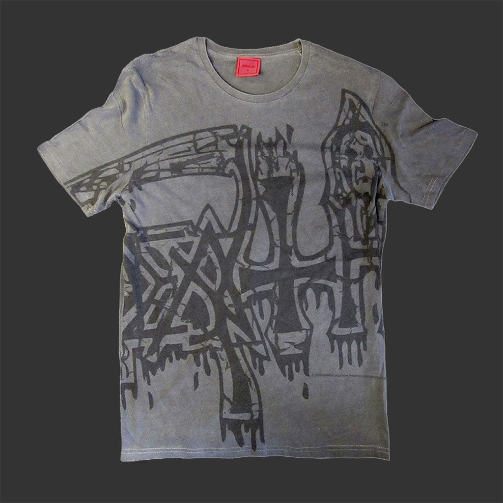 Death - Oversized Black Logo (Vintage Wash) (T-Shirt)