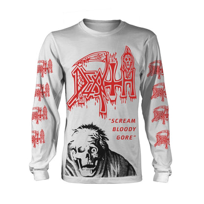 Death - Scream Bloody Gore (Skull) (Long Sleeve T-Shirt)
