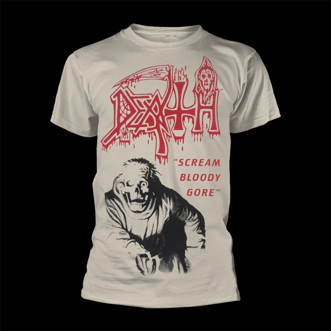 Death - Scream Bloody Gore (Vintage White) (T-Shirt)