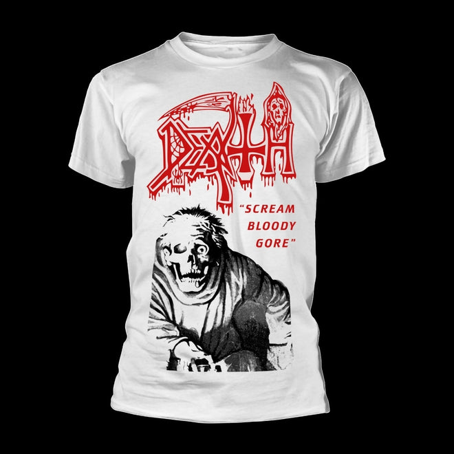 Death - Scream Bloody Gore (White) (T-Shirt)