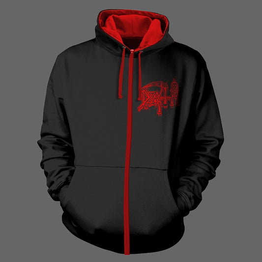 Death - The Sound of Perseverance (Black & Red) (Full Zip Hoodie)