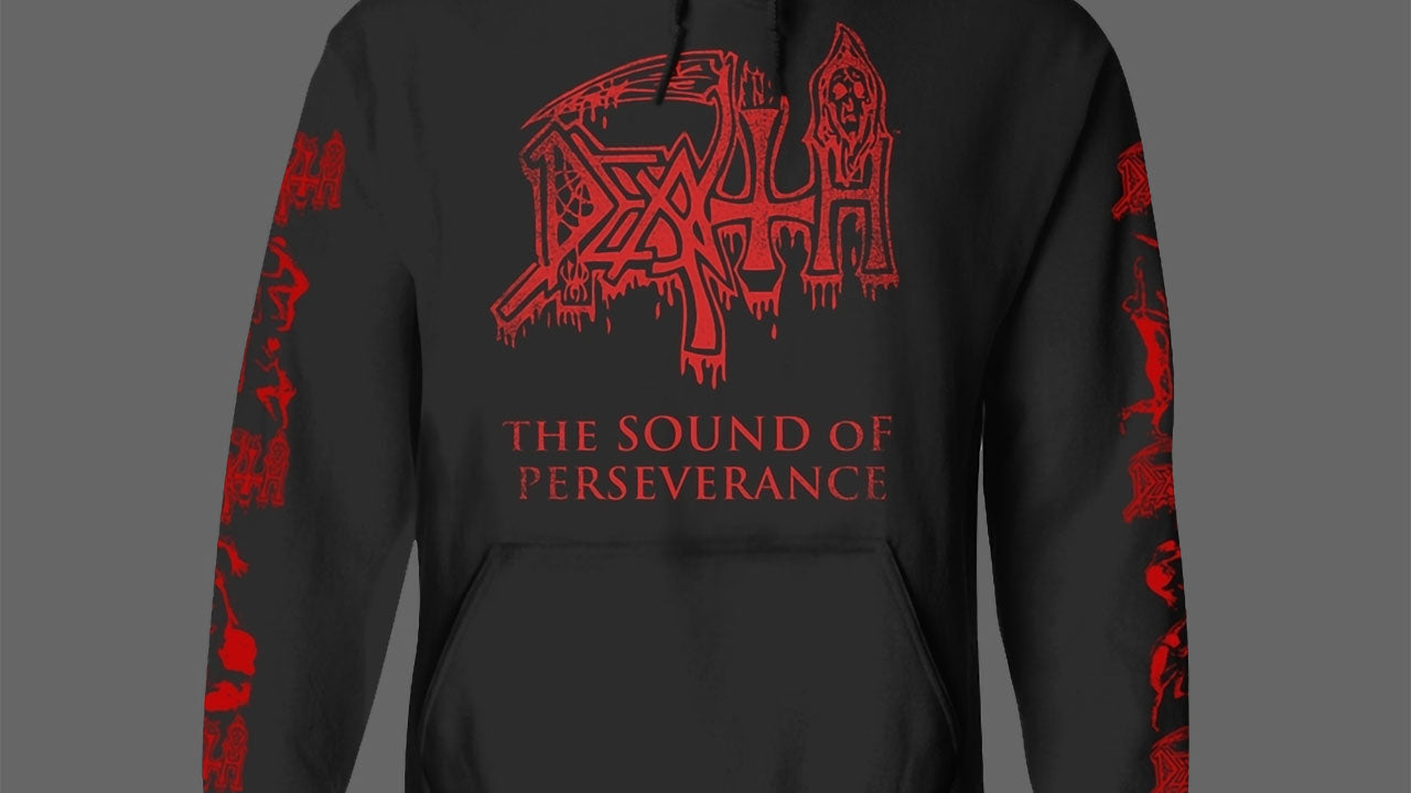 Sweat à Capuche Death 'The Sound Of Perseverance' - Logo Officiel - Homme - Coton