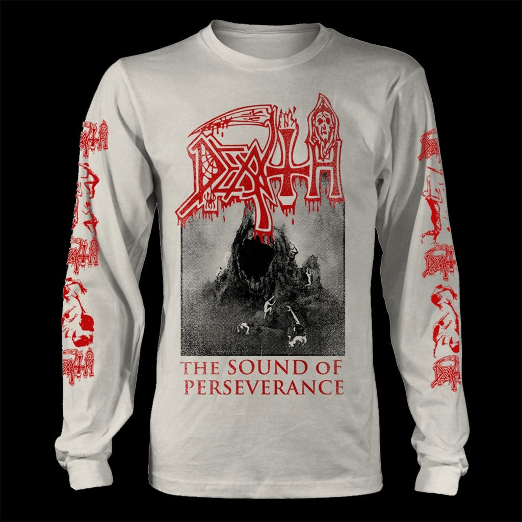 Death - The Sound of Perseverance (White) (Long Sleeve T-Shirt)