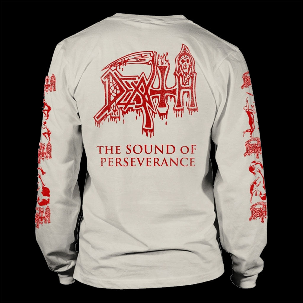 Death - The Sound of Perseverance (White) (Long Sleeve T-Shirt)