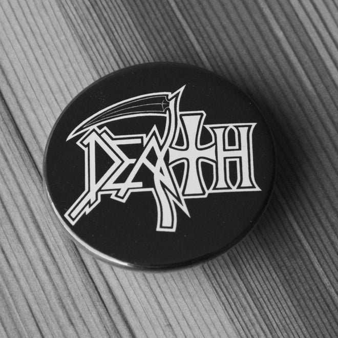 Death - White Logo (Badge)
