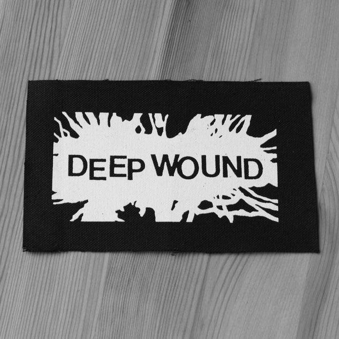 Deep Wound - White Logo (Printed Patch)