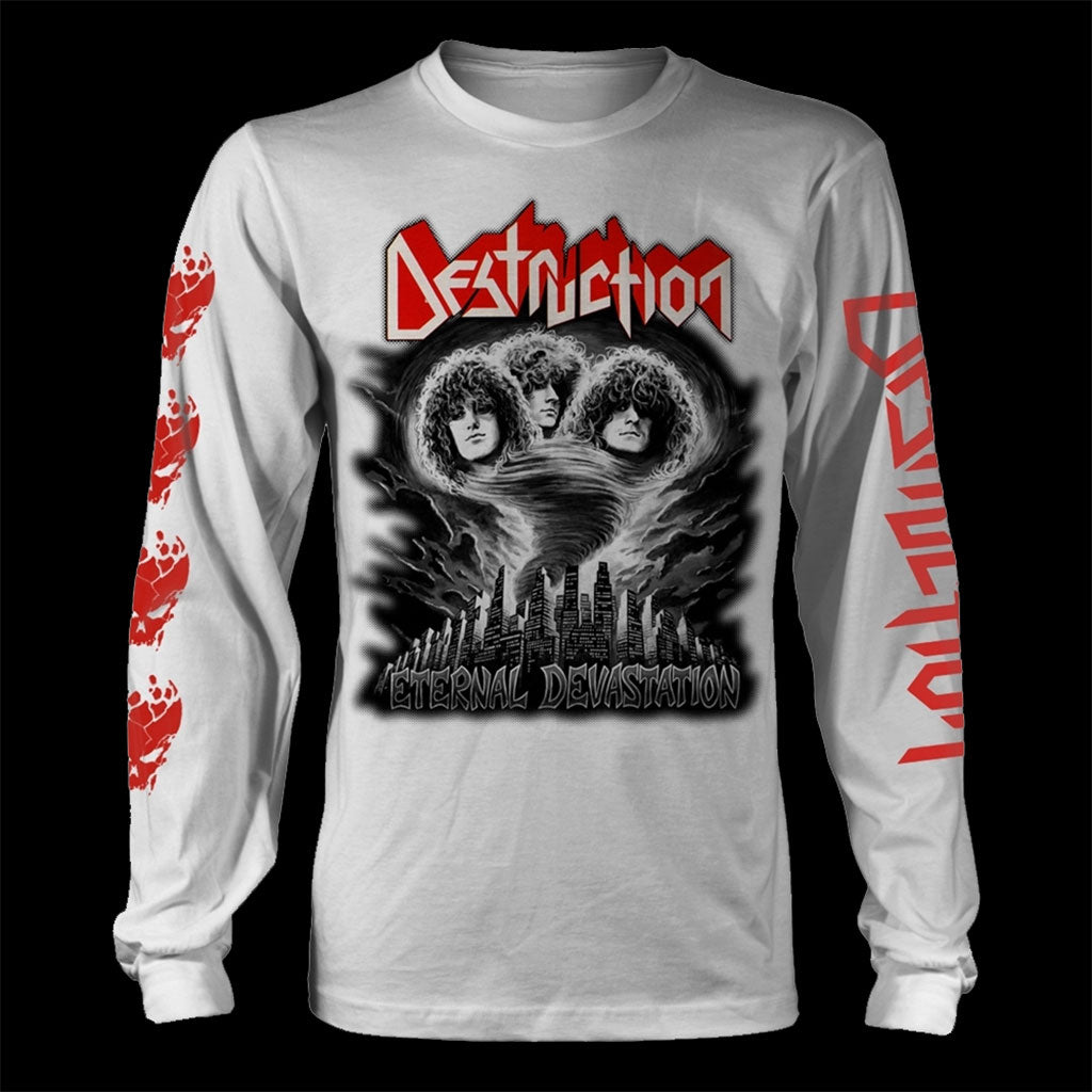 Destruction - Eternal Devastation (Black & White) (Long Sleeve T-Shirt)