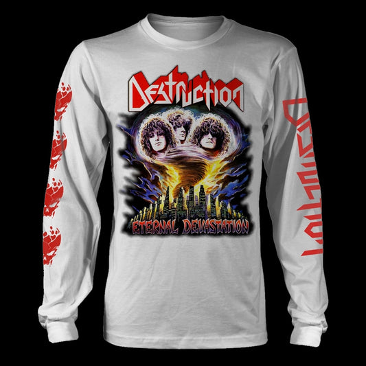 Destruction - Eternal Devastation (White) (Long Sleeve T-Shirt)