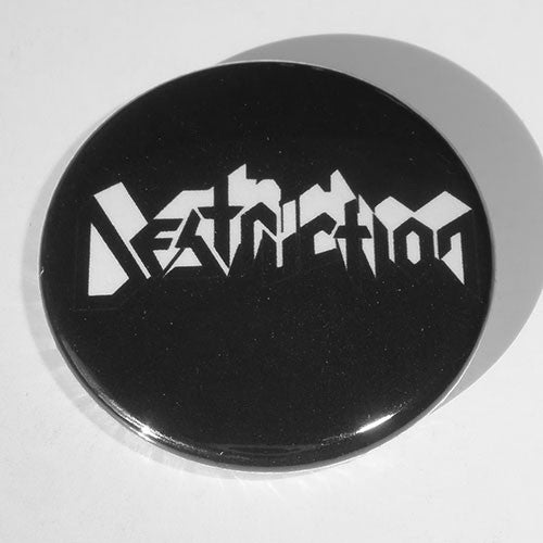 Destruction - White Logo (Badge)