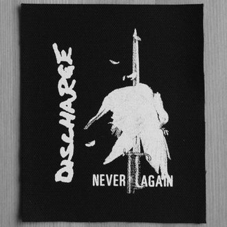 Discharge - Never Again (Printed Patch)