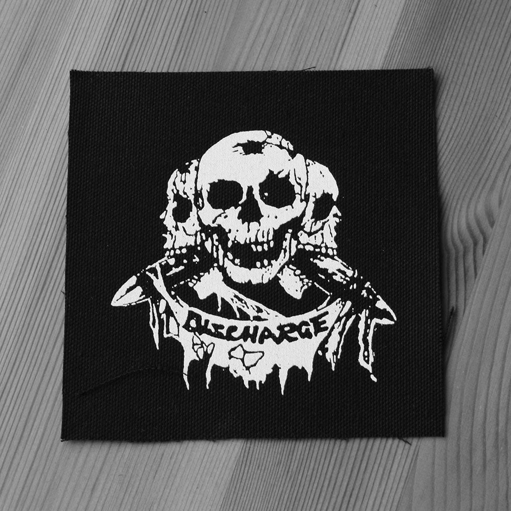 Discharge - Three Skulls (Printed Patch)