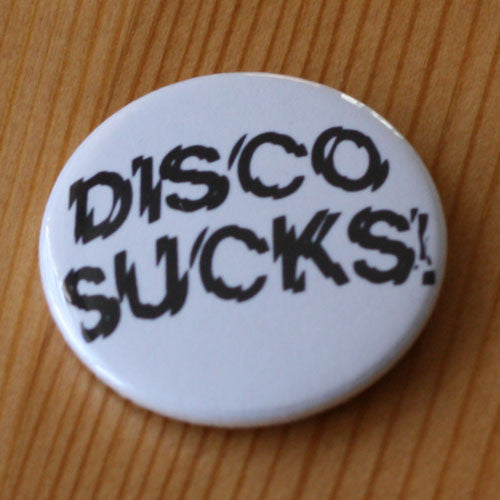 Disco Sucks Black Logo (Badge)