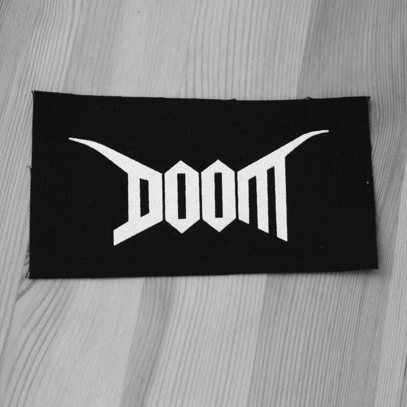 Doom - White Logo (Printed Patch)