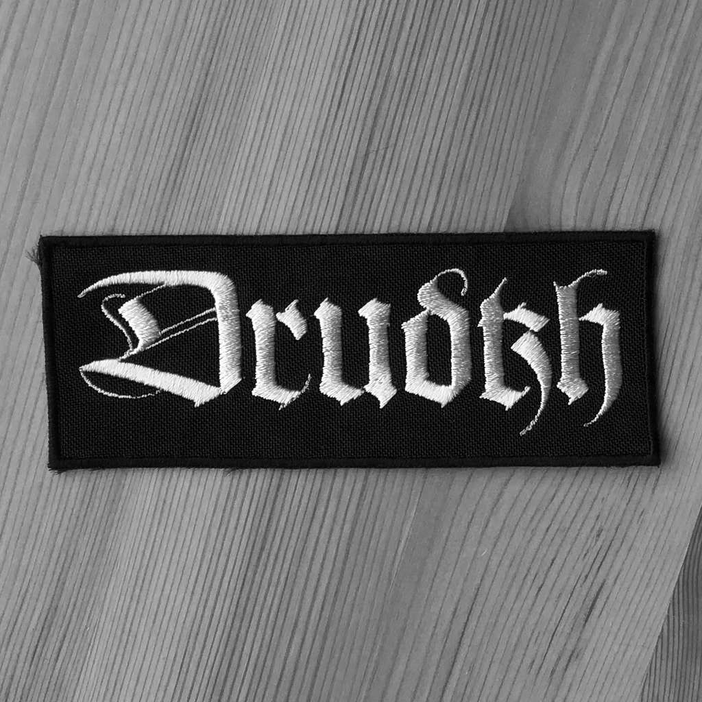 Drudkh - White Logo (Embroidered Patch)