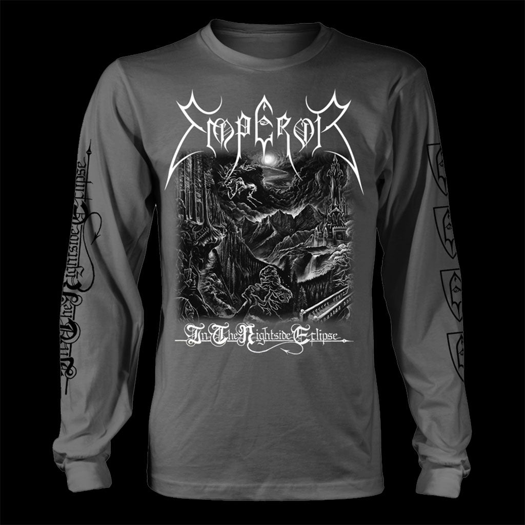 Emperor - In the Nightside Eclipse (Grey) (Long Sleeve T-Shirt)