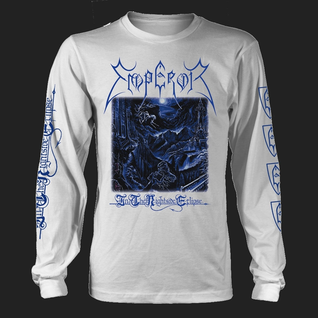 Emperor - In the Nightside Eclipse (White) (Long Sleeve T-Shirt)