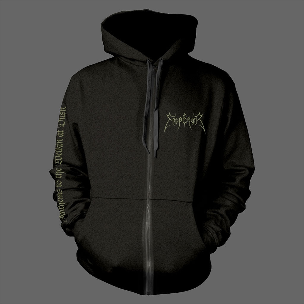 Emperor - Logo / Anthems to the Welkin at Dusk (Full Zip Hoodie)
