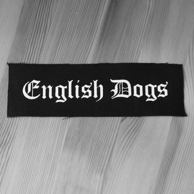 English Dogs - White Logo (Printed Patch)