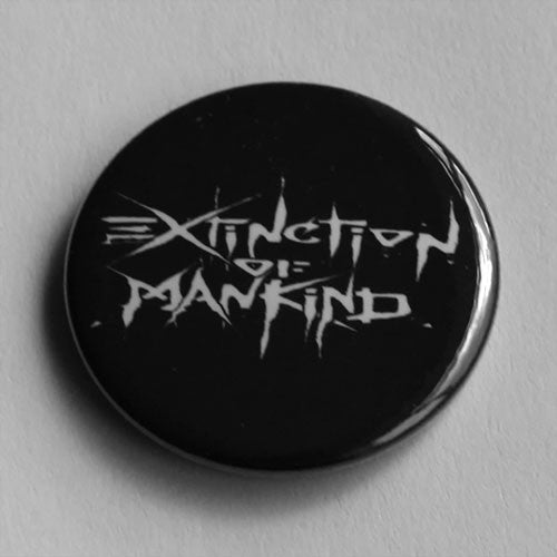 Extinction of Mankind - White Logo (Badge)