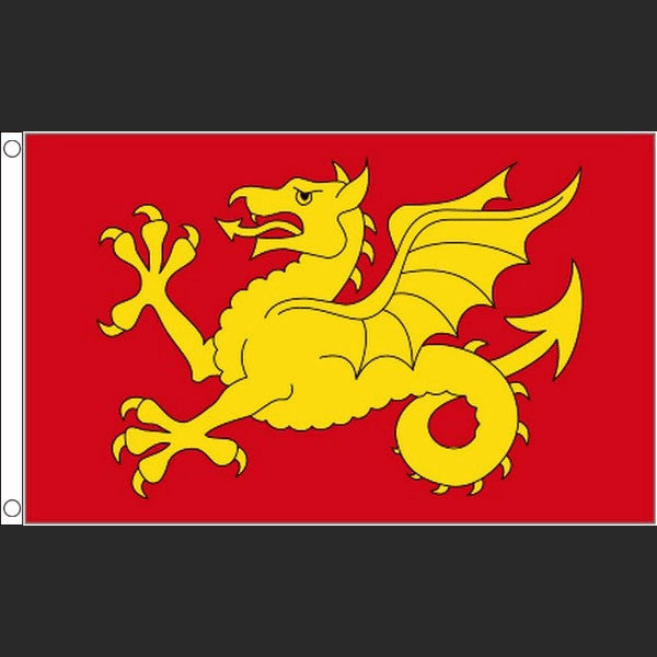 Flag of Wessex (Gold Wyvern) (Flag)