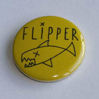 Flipper - Black Logo on Yellow (2) (Badge)