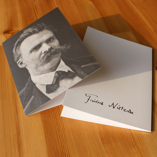 Friedrich Nietzsche - 1875 Portrait (Greetings Card)