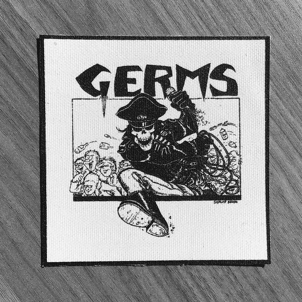 Germs - Logo & Skeleton (Printed Patch)