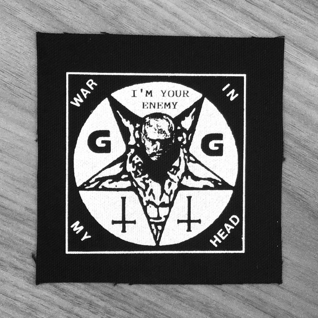 GG Allin - War in My Head / I'm Your Enemy (Printed Patch)