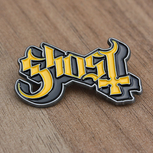 Ghost - Yellow Logo (Metal Pin)