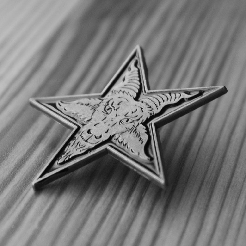 Goat Head Pentagram (Metal Pin)
