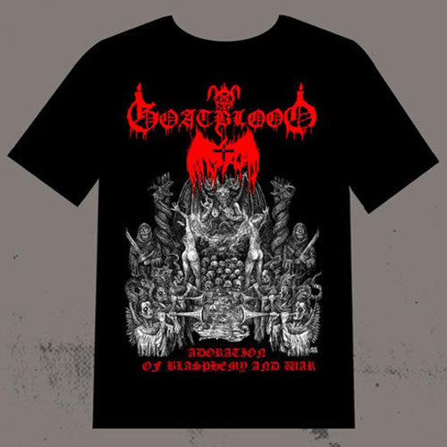 Goatblood - Adoration of Blasphemy and War (T-Shirt)