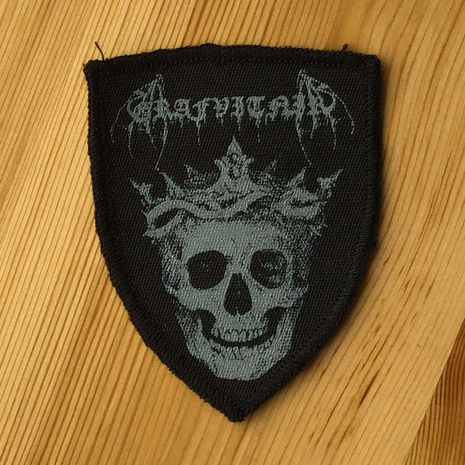 Grafvitnir - Logo & Skull Shield (Printed Patch)