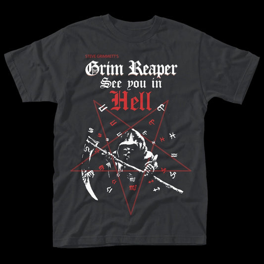 Grim Reaper - See You in Hell (Pentagram) (T-Shirt)