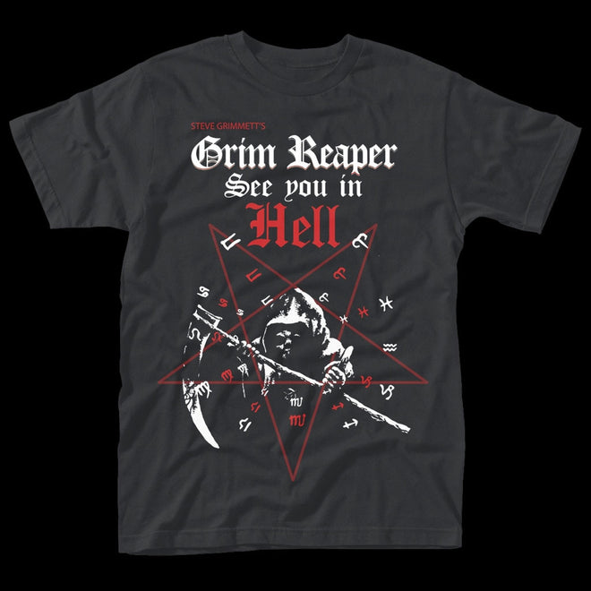Grim Reaper - See You in Hell (Pentagram) (T-Shirt)
