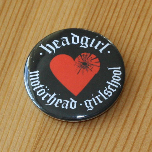 Headgirl - Motorhead Girlschool - Heart (Badge)
