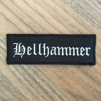 Hellhammer - Grey Logo (Embroidered Patch)