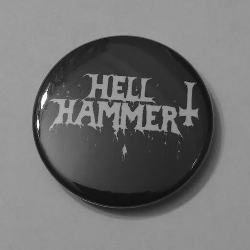 Hellhammer - White Logo (Badge)