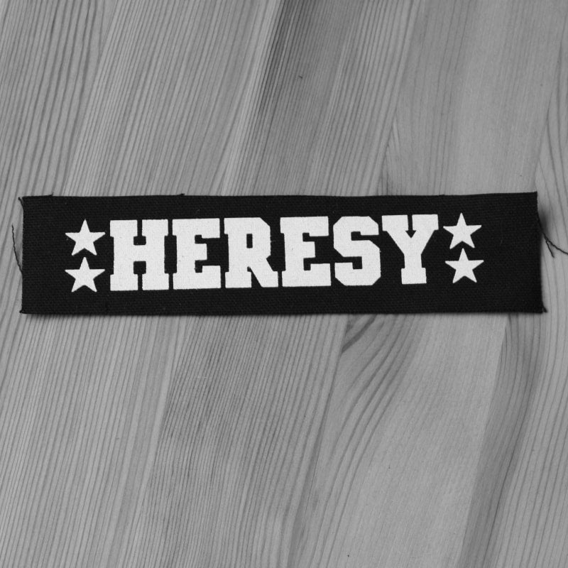 Heresy - White Logo (Printed Patch)