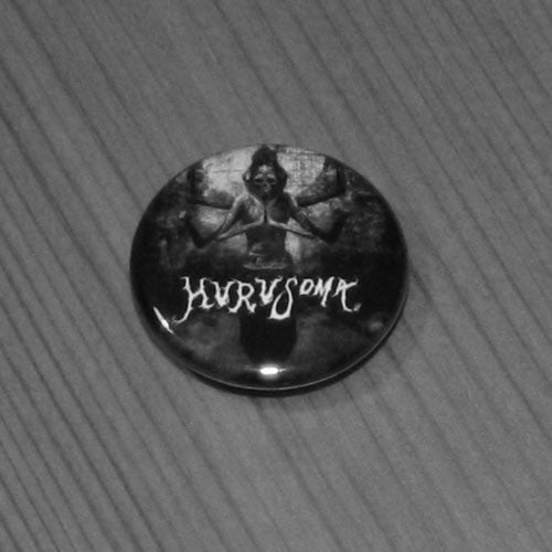 Hurusoma - White Logo / Skull (Badge)